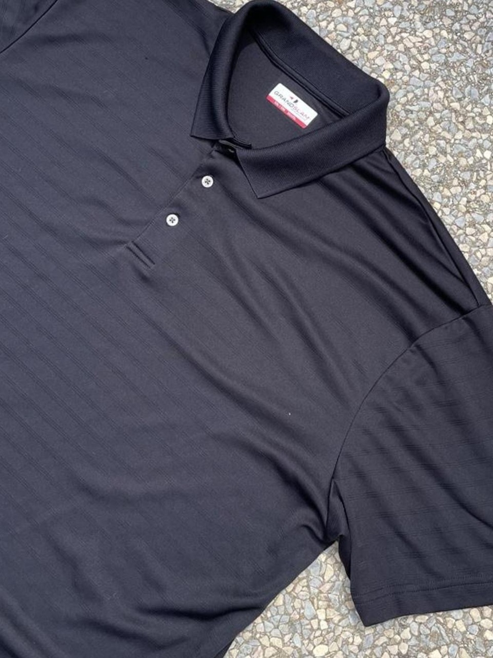 Grand Slam Men’s Black Short-Sleeve Polo